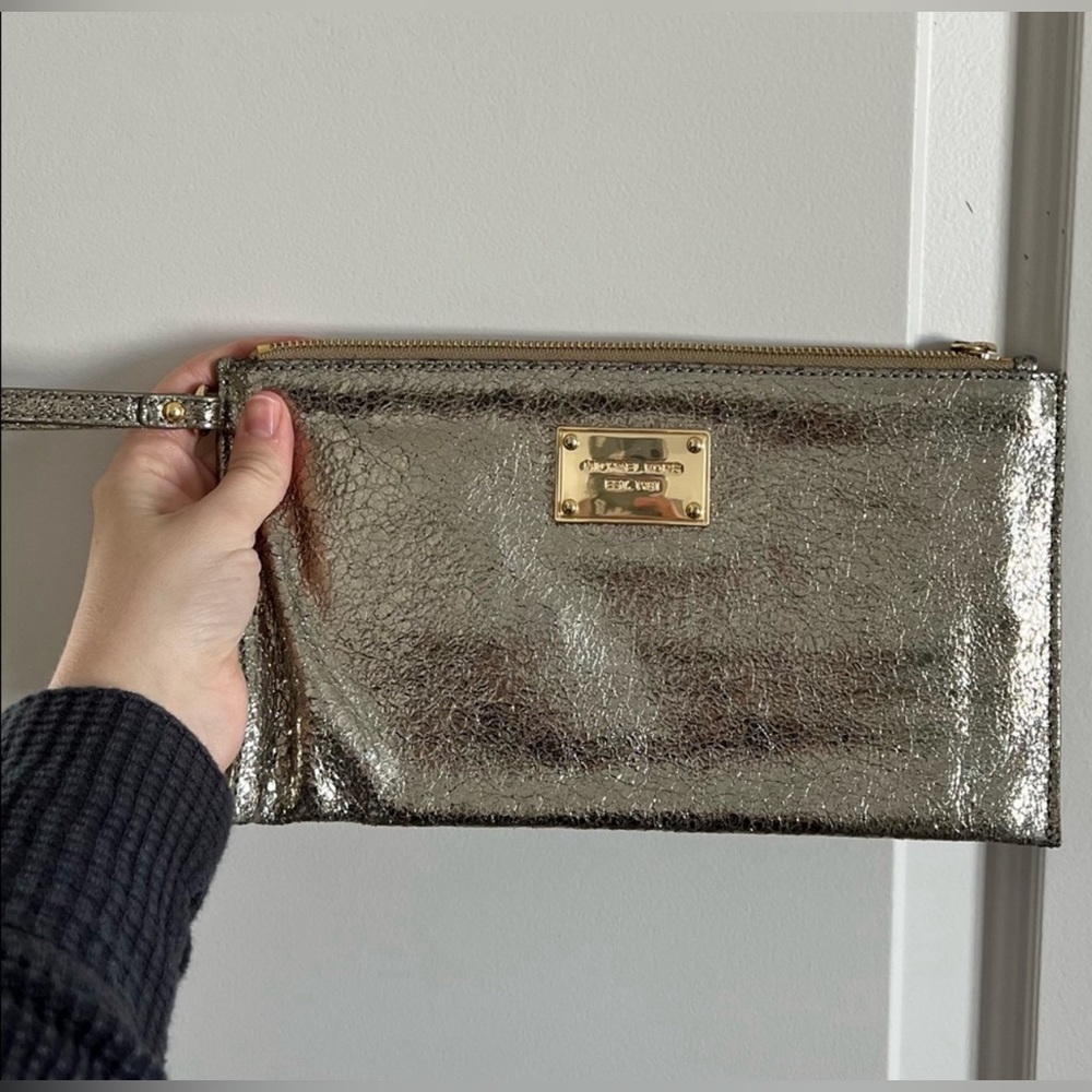 Michael Kors Gold metallic Clutch
